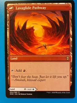 MTG 1x Riverglide / Lavaglide Pathway 264 Zendikar Rising Magic Gathering x1 NM - Image 2