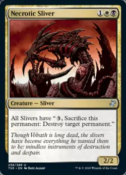 Necrotic Sliver - Near Mint MTG Time Spiral Remastered - Image 1