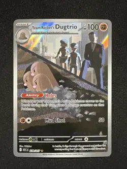 Pokemon TCG Team Rocket’s Dugtrio 239/217 Illustration Rare Ascended Heroes NM - Image 1