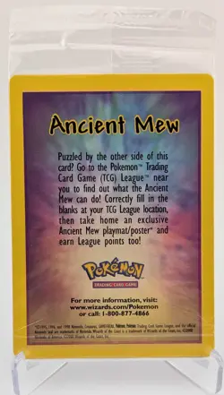 Pokemon 2000 Movie Promo - Ancient Mew - Holo Rare - Sealed - Image 2