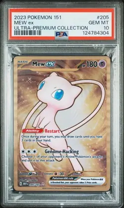 Pokemon Mew ex 151 Ultra Premium Collection Gold Metal Promo #205 PSA 10 - Image 1