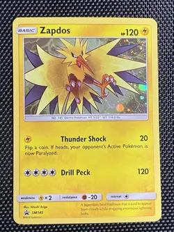 SM145 Zapdos Swirl Pokemon SM Promos - Image 2