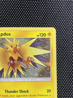 SM145 Zapdos Swirl Pokemon SM Promos - Image 4