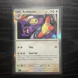 Ambipom - Reverse Holo Rare ME02: Phantasmal Flames 079/094 NM Pokemon - Image 1