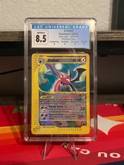 Pokemon TCG 2003 Skyridge Crystal Crobat Secret Rare 147/144 CG 8.5 NM/MINT+ - Image 1