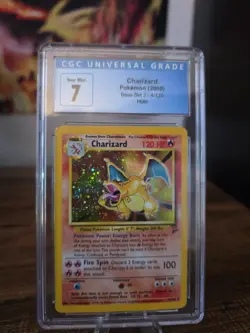Charizard 004/130 Base Set 2 Holo Graded CGC 7 - Image 3