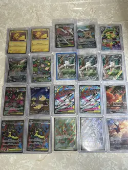Pokemon Card Lot Of English Ir’s, Mega’s, Promo’s And Rares Near Mint Cards - Image 1