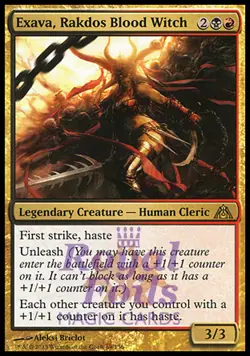 Exava, Rakdos Blood Witch 2x FOIL DGM MTG Dragon's Maze Rare MINT black red - Image 1