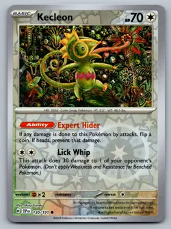 Pokemon TCG SV08: Surging Sparks Kecleon 150/191 Reverse Holo - Image 1