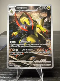 Haxorus Illustration Rare Black Bolt IR Pokemon TCG 147/086 - Image 2