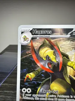 Haxorus Illustration Rare Black Bolt IR Pokemon TCG 147/086 - Image 3