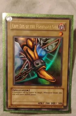 Yu-Gi-Oh Left Leg of the Forbidden One LOB-121 | Original 2002 Exodia Holo - Image 1