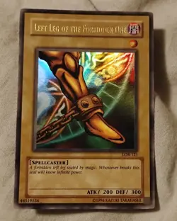 Yu-Gi-Oh Left Leg of the Forbidden One LOB-121 | Original 2002 Exodia Holo - Image 2