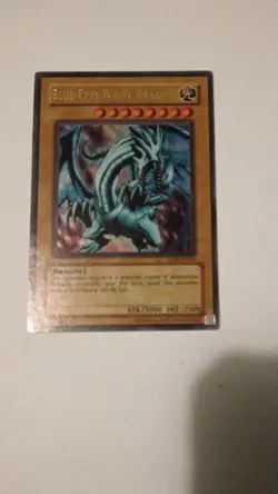 Yu-Gi-Oh! Blue-Eyes White Dragon Holo LOB-EN001 3000 ATK 2500 DEF English - Image 1