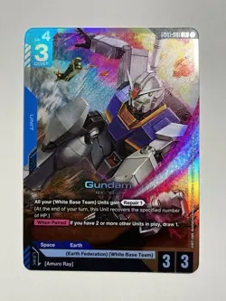 Gundam Card Game Newtype Rising Gundam GD01-001 LR NM - Image 1