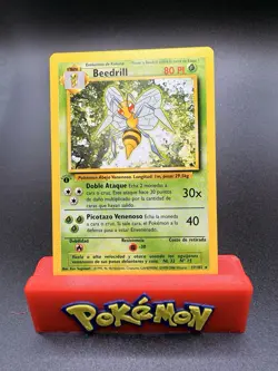 Beedrill 17/102 Rare 1st Edition Spanish Base Set Pokemon Card NM - Image 1