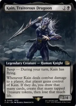 Kain, Traitorous Dragoon EXTENDED ART Final Fantasy Magic MTG NM - Image 1