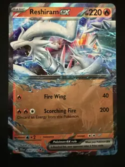 Reshiram EX 030/159 Journey Together Ultra Rare Pokemon Card NM PSA Contender - Image 1