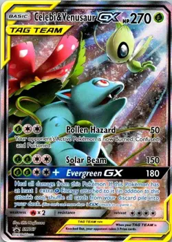 Celebi & Venusaur GX SM167 Sun & Moon Black Star Promo Pokemon NM (SKU 1-5) - Image 1