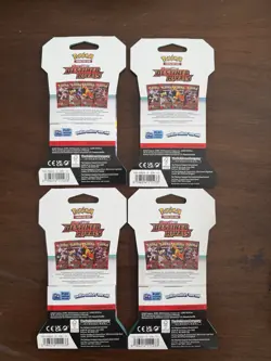 (4 packs) Destined Rivals Sleeved Booster Packs FULL PACK ART SET Pokemon SEALED - Image 2