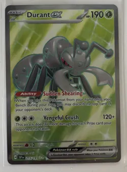 Durant EX 215/191 Pokemon TCG Surging Sparks Full Art Ultra Rare - Image 1