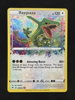 Rayquaza 138/185 Swsh04: Vivid Voltage Holo Pokemon MJ - Image 1