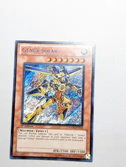 YuGiOh TCG Card Genex Solar HA02-EN045 Secret Rare 1st Edition - Image 1