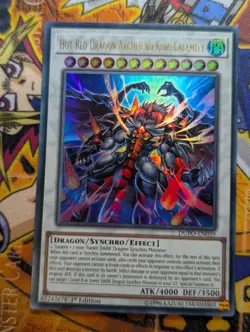 Yugioh Hot Red Dragon Archfiend King Calamity DUPO-EN059 Ultra Rare 1st Ed LP - Image 1