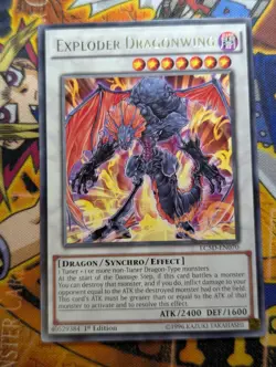 Yugioh Exploder Dragonwing Rare LC5D-EN070 1st Ed - VLP - Image 1