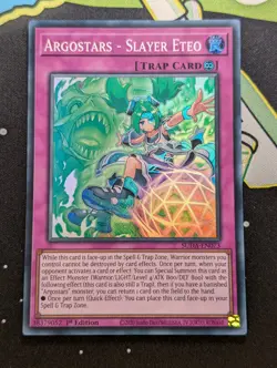 Argostars - Slayer Eteo SUDA-EN073 Super Rare 1st Edition YuGiOh TCG Card - Image 1