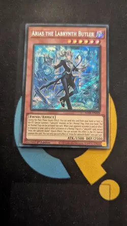 RA05-EN028 Arias the Labrynth Butler Secret Rare 1st Ed YuGiOh - Image 1