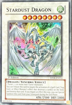 Stardust Dragon - DP08-EN014 Super Rare 1st Edition YuGiOh TCG Card - Image 1