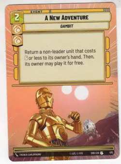 Star Wars Unlimited SotG Hyperspace Card SHD475 A New Adventure - Image 1