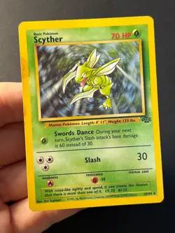 Scyther 26/64 Jungle Unlimited Rare - WOTC Pokemon Card B MP - Image 3