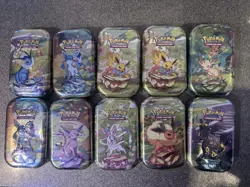 10 x Pokemon TCG Prismatic Evolutions Mini Tin Scarlet & Violet Sealed New - Image 1