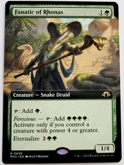 MTG Fanatic of Rhonas (Extended Art) - MH3 - NM - Image 1