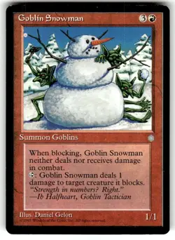 Goblin Snowman - Ice Age - Magic The Gathering - Image 1