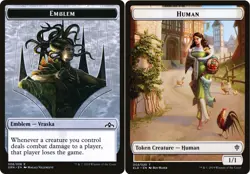 10 Token Cards - VRASKA EMBLEM / HUMAN - Challenger 2020 - Magic MTG FTG - Image 1