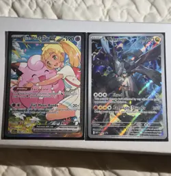 BUNDLE- Rare SIR Pokemon Lillie’s Clefairy AH #280/217 + Zekrom Promo - Image 1