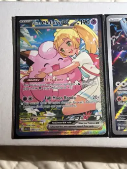 BUNDLE- Rare SIR Pokemon Lillie’s Clefairy AH #280/217 + Zekrom Promo - Image 2
