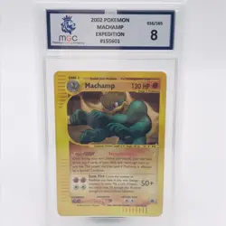 Machamp 16/165 016/165 • Expedition E Series Reverse Holo Pokemon Card Graded 8 - Image 1