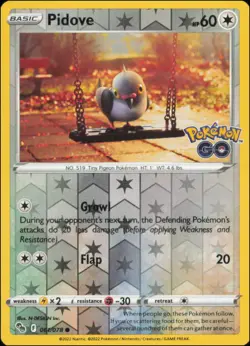 Pokemon - Pidove #061/078 - Pokemon GO Reverse Holo - Image 1