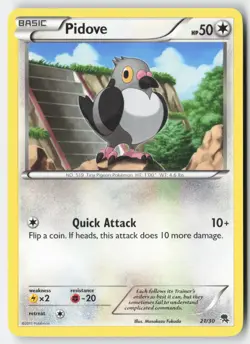 Pokemon - Pidove (#21) #21/30 - BW Trainer Kit: Excadrill & Zoroark Common - Image 1