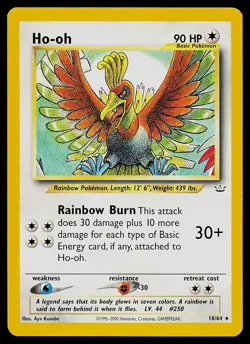 Pokemon Card - Ho-oh Neo Revelation 18/64 Rare - Image 1