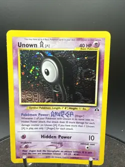 Pokemon Card WOTC Vintage Unown [A] Neo Discovery 14/75 Holo Rare - Image 2