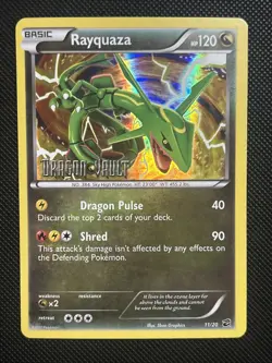 Rayquaza - 11/20 - Pokemon Dragon Vault Holo STAMPED 2012 LP - Image 1
