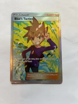 Pokemon Blue’s Tactics Trainer card 231/236 Full Art Holo Unified Minds NM / LP - Image 1