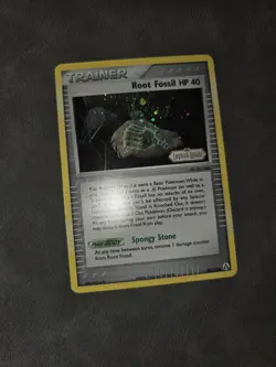 Pokemon TCG Root Fossil SWIRL 80/92 Stamped Reverse Holo - EX Legend Maker - NM - Image 2