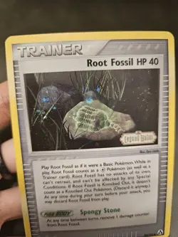 Pokemon TCG Root Fossil SWIRL 80/92 Stamped Reverse Holo - EX Legend Maker - NM - Image 3