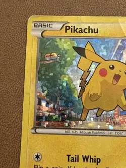 Pokemon PIKACHU 6/12 (Holo Promo) McDonald's 2015 - HP/Heavy Play - Image 2
